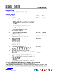 Datasheet K9F5608Q0C manufacturer Samsung